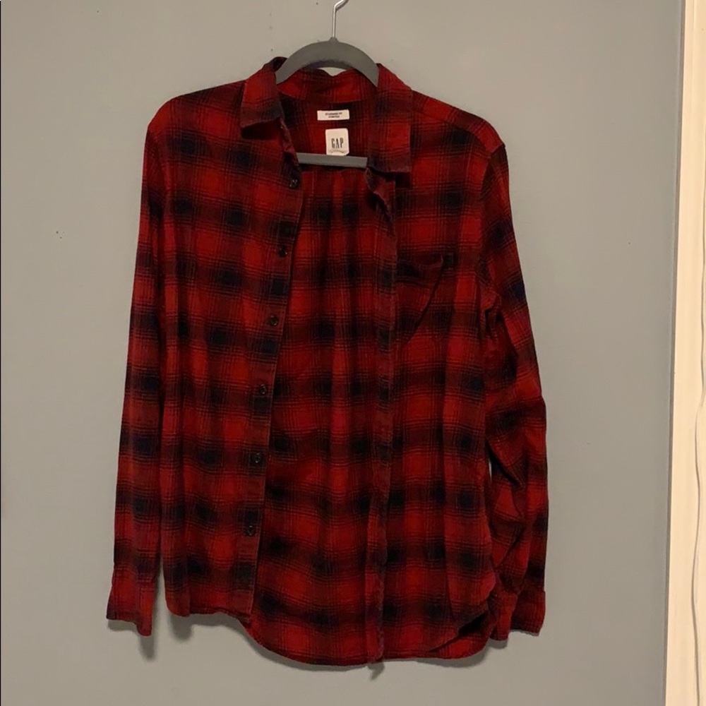 Gap flannel shirt button down size s